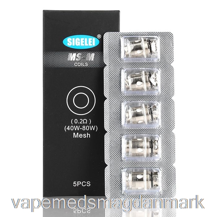 Vape Juice Sigelei Ms Erstatningsspoler 0,2ohm Ms-m Mesh Coils